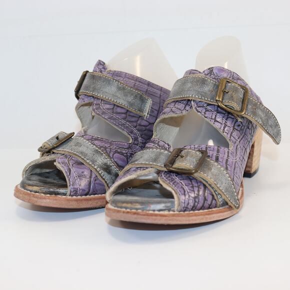 Freebird by Steven Caprice Sandals Purple Silver Leather Size 9 - Picture 2 of 6